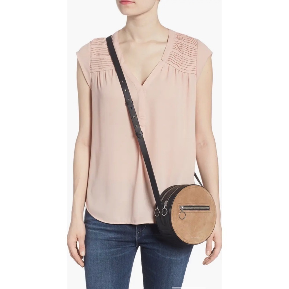 Rag & Bone Suede Leather Circle Crossbody Bag